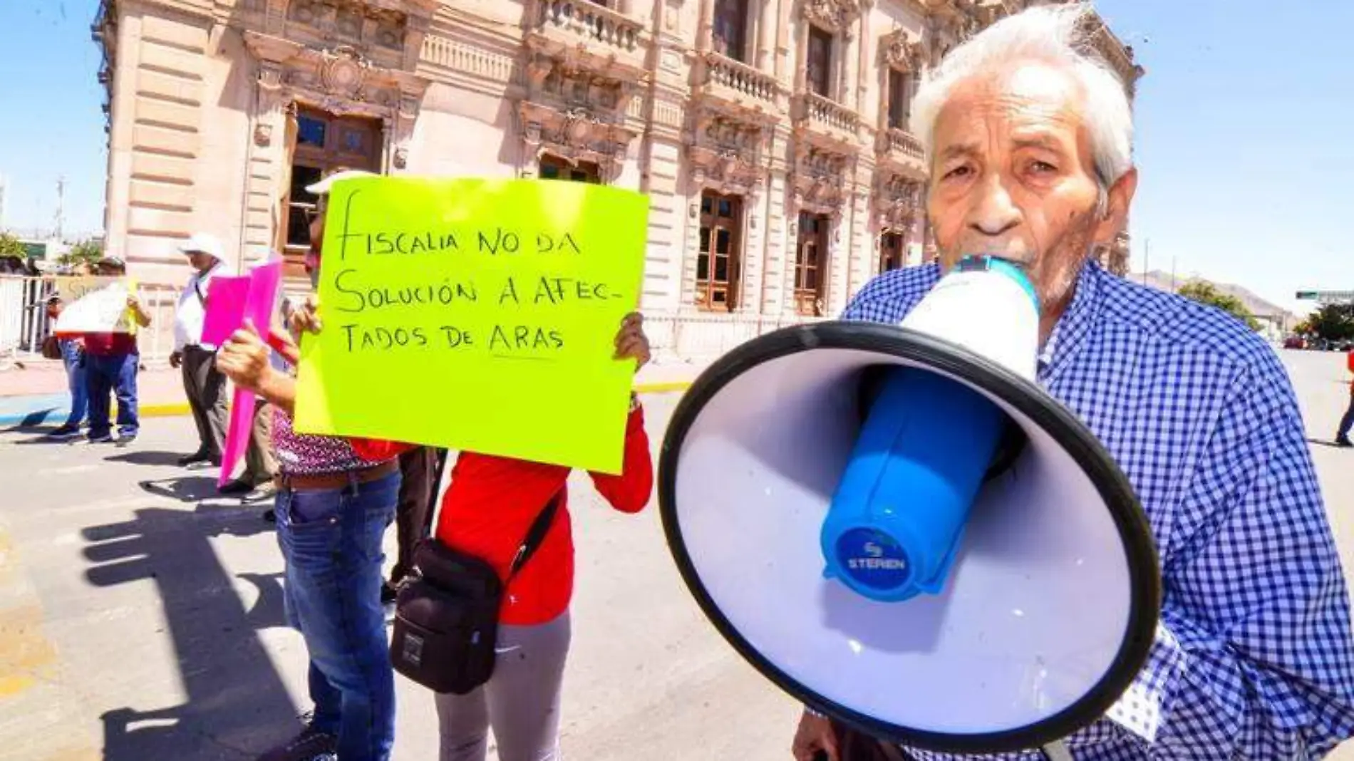 manifestación aras